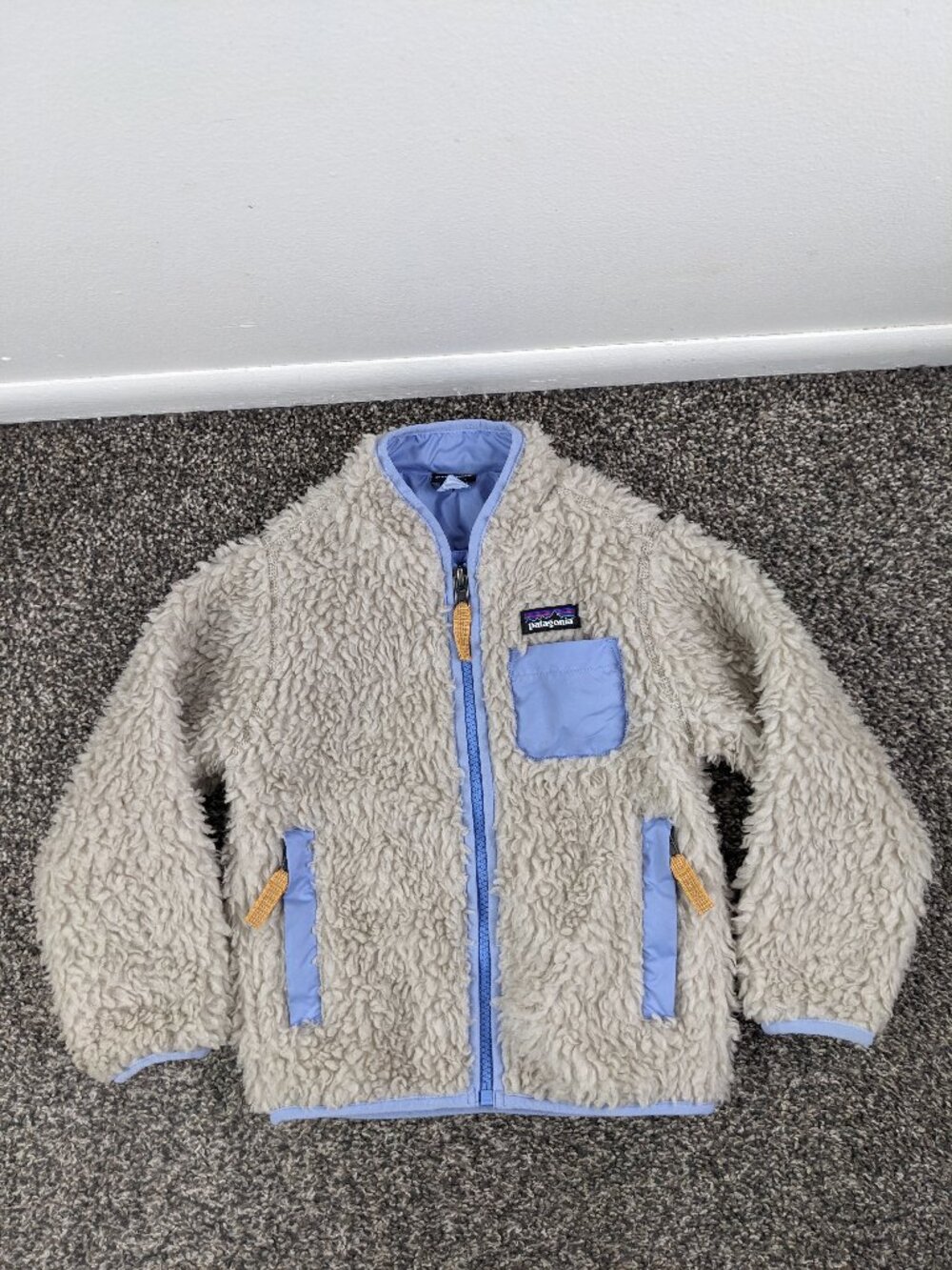 2023 Patagonia Retro-X Fleece Jacket Baby Toddler 3T Boys Kids Sherpa Coat Ivory